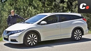 Honda Civic Tourer  Prueba  Test  Review en español  cochesnet [upl. by Eilyk]