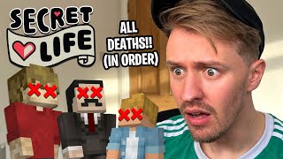 REACTING To Every DEATH In SECRET LIFE SMP Deaths In Order [upl. by Steffi]