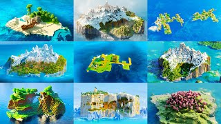 The BEST Survival Island Seeds for MINECRAFT 121 [upl. by Marlee603]