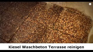 ✅✅ Kiesel Waschbeton Platten Terrasse reinigen Berlin  Terrassen Reiniger vom SteinDoktor [upl. by Enyad990]