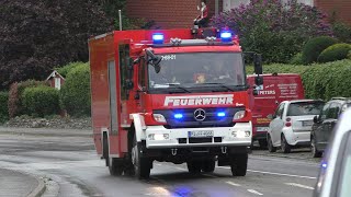 Starkregen sorgt für Unwettereinsätze Einsatzfahrten Freiwillige Feuerwehr Uetersen [upl. by Eneloc855]