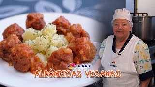 Así se cocina  Albóndigas veganas de soja [upl. by Maharg]