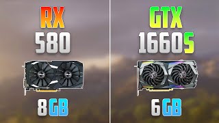 GTX 1660 Super vs RX 580  How Big is the Difference [upl. by Elfrieda]