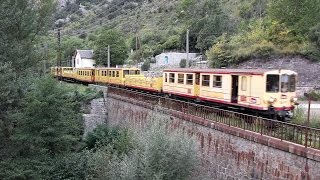 SNCFs Yellow Train Le Train Jaune Part 1 Villefranche de Conflent [upl. by Ayahsey]