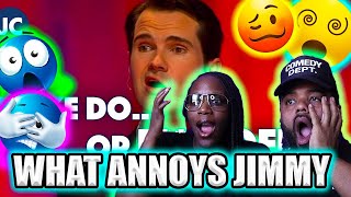 Jimmy Carr Things That Are Annoying BLACK COUPLE REACTS [upl. by Converse892]