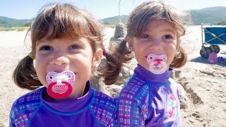 4 Year Old Twins Playing in Ocean Family Vacation Vlog [upl. by Attiuqihc]