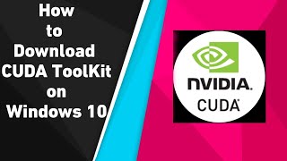 How to Download CUDA TOOLKIT on windows 10  How to Download CuDNN Library and GPU on Windows 10 [upl. by Aluor388]