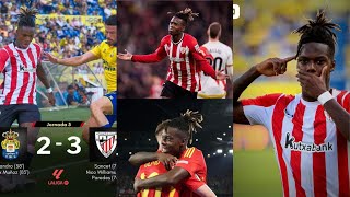 Las Palmas Vs athletic Bilbao 2  3 match highlights [upl. by Darcy]