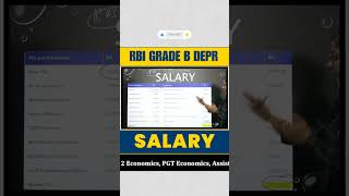 RBI Grade B DEPR Salary  RBI Grade B DEPR Topper Interview  By Simranjit Kaur Mam shorts [upl. by Hgielram]