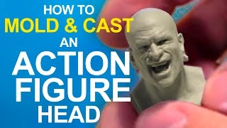 EASY How to MOLD amp CAST an ACTION FIGURE head [upl. by Bobseine]