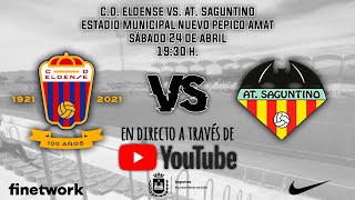 CD Eldense vs At Saguntino  Jornada 4  Tercera División Grupo VI  Grupo C [upl. by Glantz682]