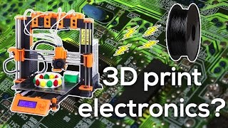 Conductive filament  Can you 3D print electronics [upl. by Ahsinaw]