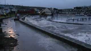 Perranporth Cornwall Tidal Surge 740am Sunday 5th January 2014 [upl. by Artemed]