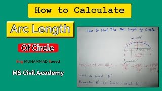 How to Calculate Arc Length Of Circle best Method [upl. by Son]