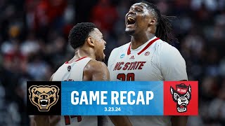 NC State survives OT THRILLER over Oakland advances To Sweet 16 I March Madness Recap I CBS Sports [upl. by Allayne]