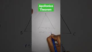 Apollonius Theorem  Most important concept of geometry  shorts apolloniustheorem geometry [upl. by Ettenuj318]