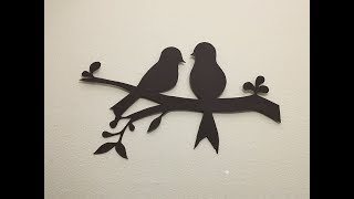 DIY Bird Wall Decor [upl. by Ogirdor309]