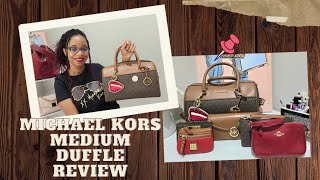 MICHAEL KORS MEDIUM DUFFLE 2 YEAR UPDATE WIMB Moknowsbeauty [upl. by Roeser]