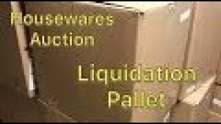 Housewares Liquidation Pallet Auction Unboxing Amazon Return Boxes [upl. by Sirraf]