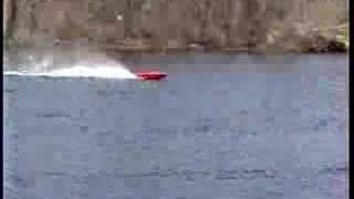 enforcer 57 magnum rc boat 3rd run [upl. by Anehta41]