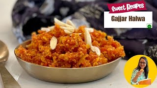 Gajjar Halwa Recipe  Carrot Halwa  Indian Sweet Recipes  Winter Recipes by Archanas Kitchen [upl. by Yssirc]