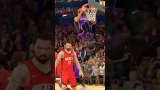 Slam dunk by Davis from a lob by DAngelo Russell nba2k24 nba2k24gameplay nba basketball lakers [upl. by Chatwin]