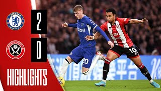 Jackson and Cole Palmer Goals down Blades  Chelsea 20 Sheffield United  Premier League highlights [upl. by Vasily996]