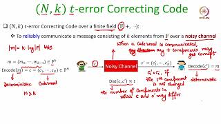 lec 19 ReedSolomon ErrorCorrecting Codes [upl. by Aihtyc186]