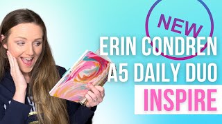 NEW Inspire A5 Daily Duo LifePlanner by Erin Condren 202324 Collection [upl. by Marucci]