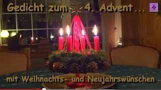 FG28  Gedicht zum 4 Advent zu Weihnachten zum guten Rutsch amp Neujahr  OHNE Musik [upl. by Fu]