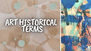 Historical art terms  Isms  Art terms Definitions [upl. by Anirak]