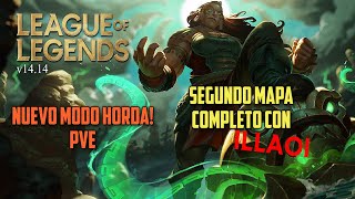 League of Legends Swarm Nuevo Modo Horda PVE Mapa 2 completo con Illaoi [upl. by Dickerson]