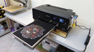 Epson P600 Nikko DTG Printing On Dark TShirt [upl. by Roe769]