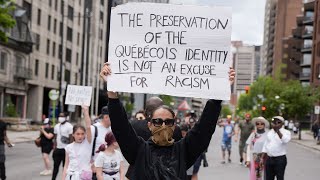 Racism is subtle in Quebec but definitely present says Montreal protester [upl. by Lecroy]