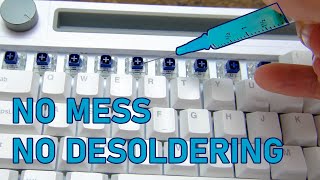 Lubing an entire keyboard in 5 minutes NO MESS [upl. by Rosinski766]