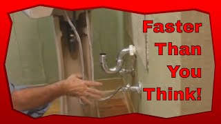 How To Install A Pedestal Sink In A Bathroom [upl. by Annoek]