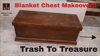 Blanket Chest Makeover  How To Flip Furniture  DIY Ideas For Beginners  How To Paint Furniture [upl. by Bonny]