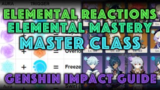 YOU NEED TO KNOW THIS Elemental Reaction amp Elemental Mastery MasterClass  Genshin Impact [upl. by Irehs]