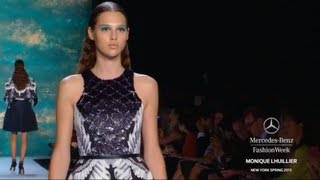 MONIQUE LHUILLIER FULL COLLECTION  MERCEDESBENZ FASHION WEEK SPRING 2013 COLLECTIONS [upl. by Reagen479]