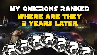 Ranking ALL my Omicrons  Where are they now  SWGOH Grand Arena [upl. by Yeruoc]