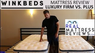 Winkbeds Mattress Review  Luxury Firm VS Plus  Which Should You Buy [upl. by Bourke406]