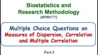 MCQ Part 3  Biostatistics and Research Methodology  Pharmaplanet [upl. by Sillyrama466]