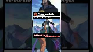 Rainbow Rasengan anime naruto trending viral sasuke [upl. by Enilec]