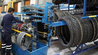 The Most Amazing Process of Motorcycle Tyres Making in Pakistan By Darson Tyres [upl. by Petersen]