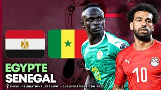 🔴🎥 🇪🇬 EGYPTE  🇸🇳 SENEGAL  La revanche de la CAN   QUALIFICATIONS QATAR 2022 [upl. by Adelina]