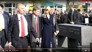 Ivanka Trump visited the holocaust memorial in Berlin [upl. by Attaynek]