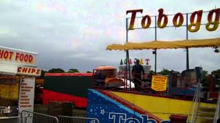 Toboggan Vertical Coaster Onride The Hoppings 2012 [upl. by Nohsav164]