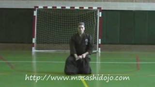 IAIDO 全日本剣道連盟居合 四本目 柄当て Tsukaate [upl. by Aeret]