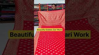 Red Banarasi Silk Saree Just At ₹ 599  silksaree festival [upl. by Adiv]