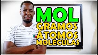 ¿A cuánto equivale un mol en gramos átomos y moléculas [upl. by Eelirrem]